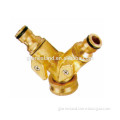Y style tap brass adaptor/hose connectors